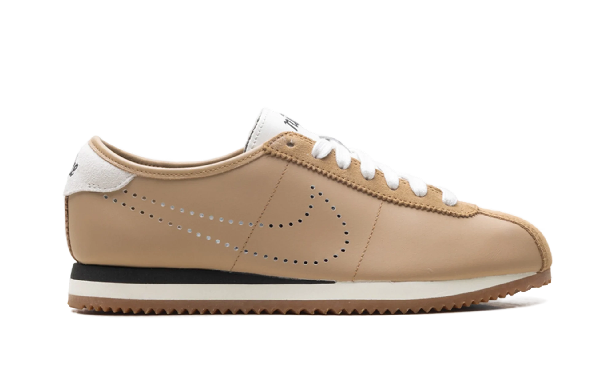 Cortez Leather WMNS "Perforated Swoosh - Pale Shale" HQ1841 200 - Image 6